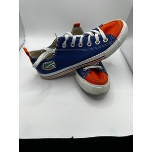 Skicks Florida Gators Womens Canvas Sneakers Blue Orange Low Top‎ Game Day Shoes